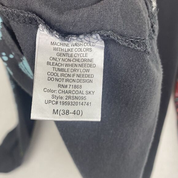 Ricky And Morty Graphic Shirt Mens Medium Gray Long Sleeve Crewneck Pullover - Picture 7 of 7